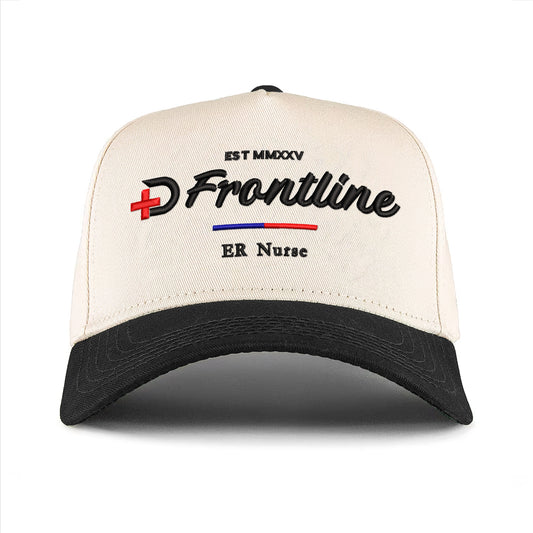 PRE-ORDER 'ER NURSE' Premium Wool Blend Snap Back- Cream/Black